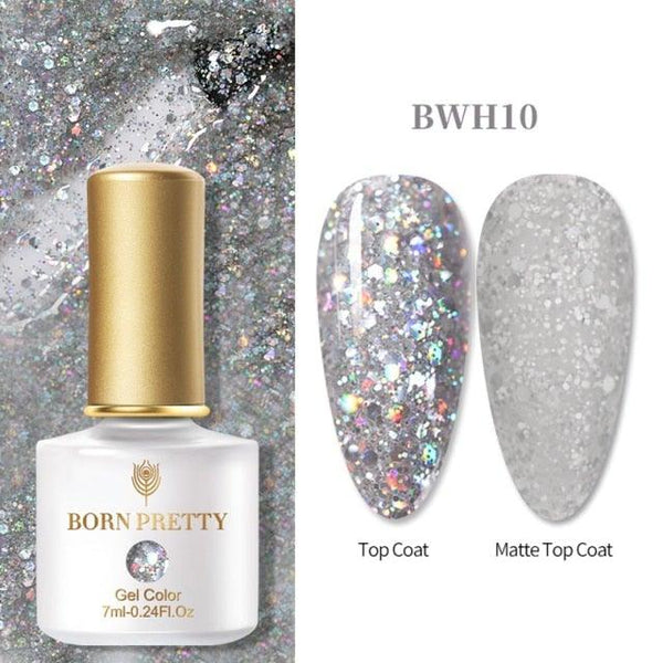 2021 New Womens Colorful Nail Gel Polish Modern Glitter Pink Purple UV Diamond Stylish Design Nail Colors Gel