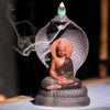 Snake Backflow Incense Burner With Buddha