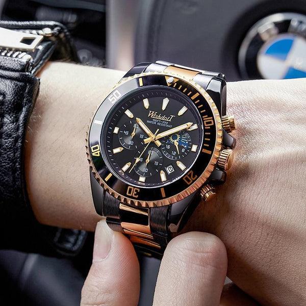 TREND New Men's Elegant Watch Waterproof And Scratch Resistant Stylish Stainless Steel Durable Wrist Watch
