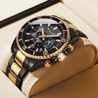TREND New Men's Elegant Watch Waterproof And Scratch Resistant Stylish Stainless Steel Durable Wrist Watch