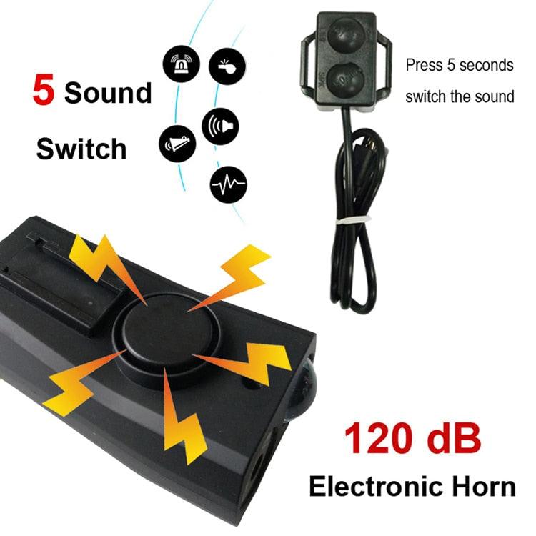 4000mAh Bicycle Front Light Set USB Rechargeable Smart Headlight With Horn 800 Lumen LED Bicycle Light Set USB Rechargeable Super Bright  Bike Headlight