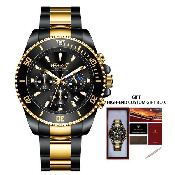 TREND New Men's Elegant Watch Waterproof And Scratch Resistant Stylish Stainless Steel Durable Wrist Watch