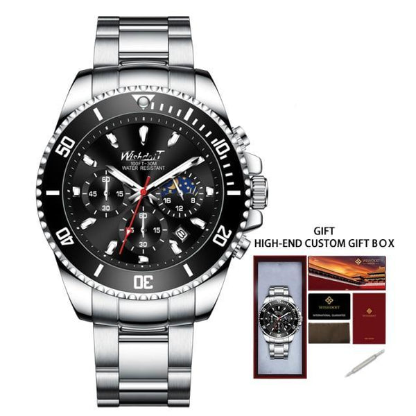 TREND New Men's Elegant Watch Waterproof And Scratch Resistant Stylish Stainless Steel Durable Wrist Watch