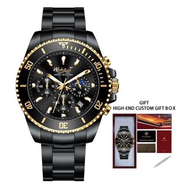 TREND New Men's Elegant Watch Waterproof And Scratch Resistant Stylish Stainless Steel Durable Wrist Watch