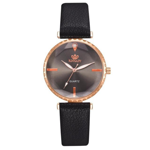Elegant Style Fashion Womens Watch Luxury Leather Band Analog Quartz Wrist Watch Women Dress Leather Band Thin Minimalist Casual Simple Dress Analog Quartz Wristwatch