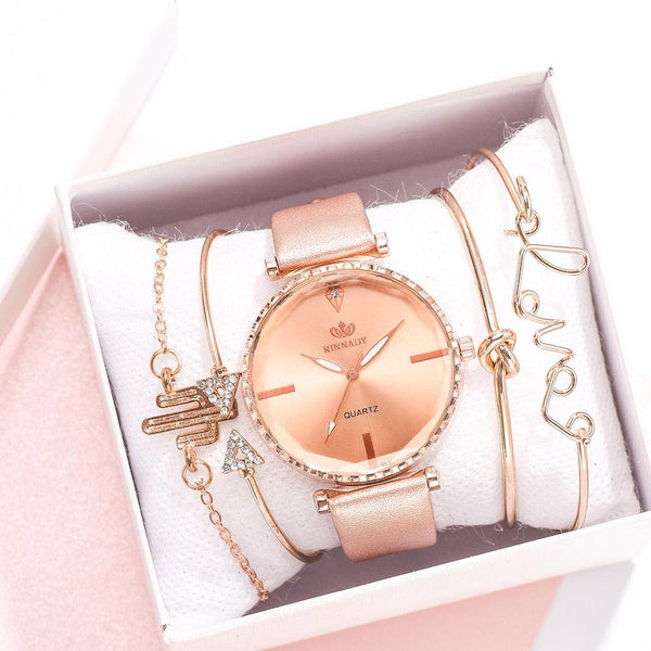 Elegant Style Fashion Womens Watch Luxury Leather Band Analog Quartz Wrist Watch Women Dress Leather Band Thin Minimalist Casual Simple Dress Analog Quartz Wristwatch