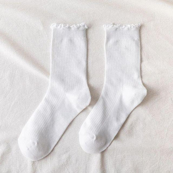 Fashion Lace Ruffled Soft Cotton Female Sock Spring And Summer Cute Socks Sweet Princess Girls Comfortable Breathable Cute Socks For Women