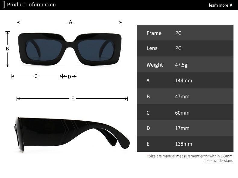 Oversized Square Sunglasses Classic Square Sunglasses For Men & Women Sun Glasses In Snake Pattern For Traveling Shades Female