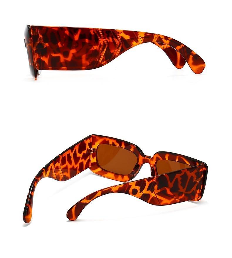Oversized Square Sunglasses Classic Square Sunglasses For Men & Women Sun Glasses In Snake Pattern For Traveling Shades Female