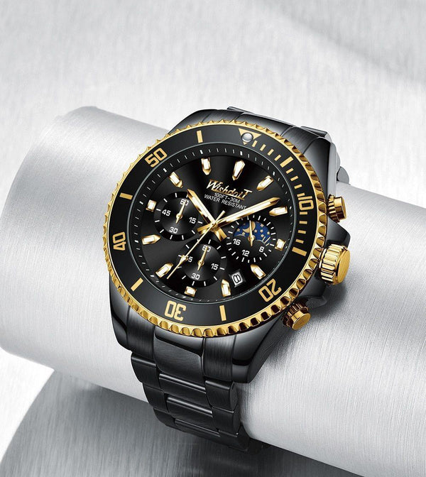 TREND New Men's Elegant Watch Waterproof And Scratch Resistant Stylish Stainless Steel Durable Wrist Watch