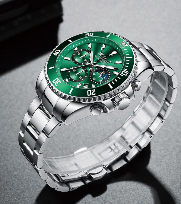 TREND New Men's Elegant Watch Waterproof And Scratch Resistant Stylish Stainless Steel Durable Wrist Watch