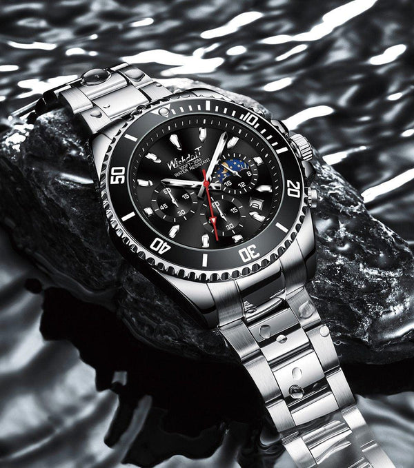 TREND New Men's Elegant Watch Waterproof And Scratch Resistant Stylish Stainless Steel Durable Wrist Watch