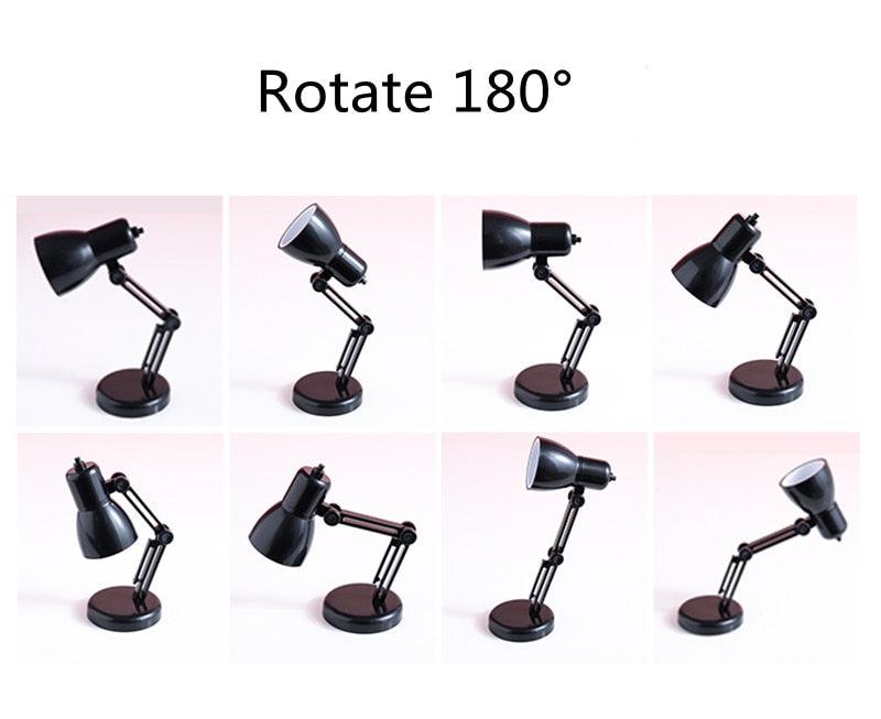 LED Mini Desk Lamp Foldable Magnetic Night Light Bedroom Study Reading Book Lamps With Clip Eye Protection Bedside Lights Decorative Table Lamp Cute Study Lamps for Bedroom Décor