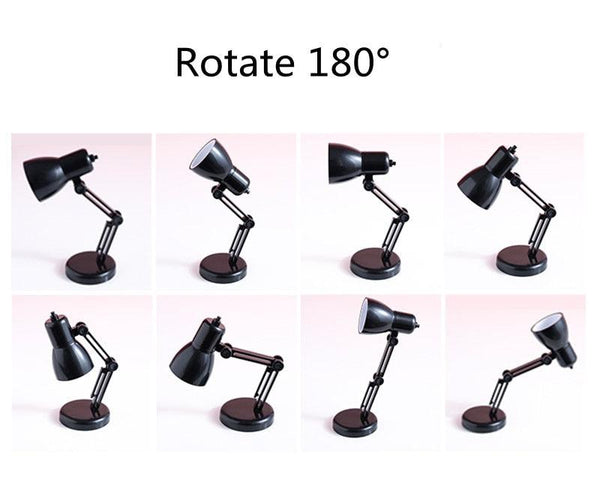 LED Mini Desk Lamp Foldable Magnetic Night Light Bedroom Study Reading Book Lamps With Clip Eye Protection Bedside Lights Decorative Table Lamp Cute Study Lamps for Bedroom Décor