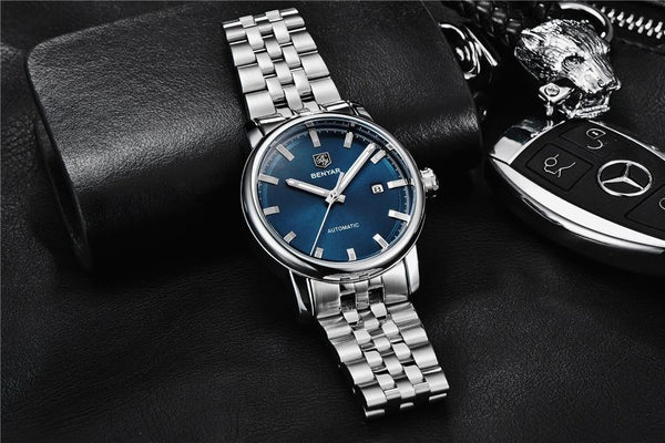 2021 Fashion Luxury Leather Strap Casual Analog Watch Men Stainless Steel Wristwatch Waterproof Watches