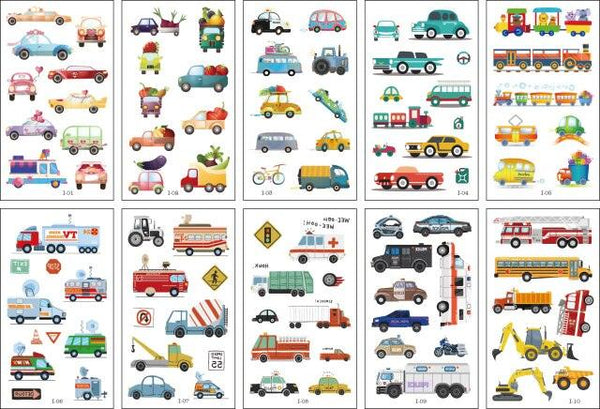 10pcs Dinosaur Sticker Temporary Tatoo Waterproof Colorful Elegant Children Tattoos