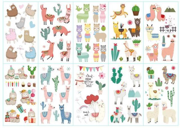 10pcs Dinosaur Sticker Temporary Tatoo Waterproof Colorful Elegant Children Tattoos