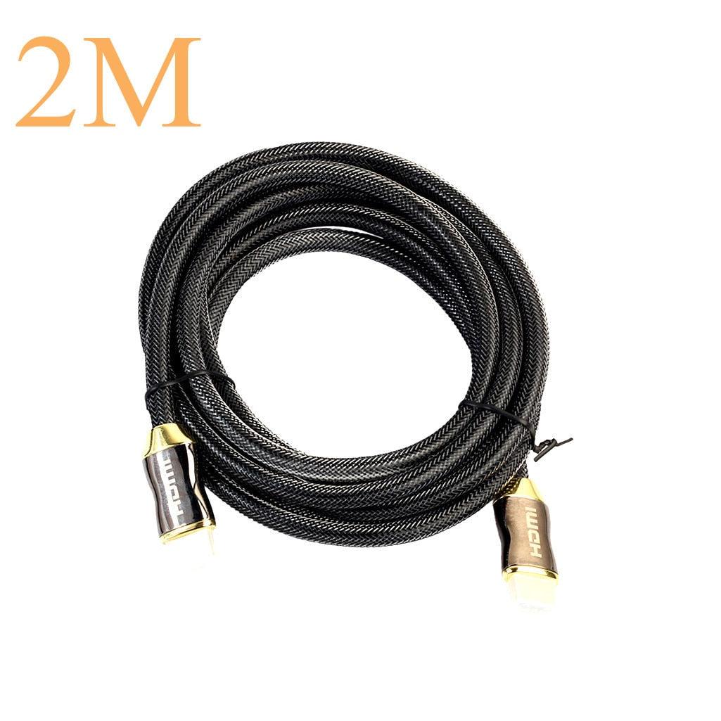4K Display Port To HDMI Cable Adapter HDMI To HDMI Cable High Speed 2.0 Golden Plated Connection Cable Cord Compatible For UHD FHD