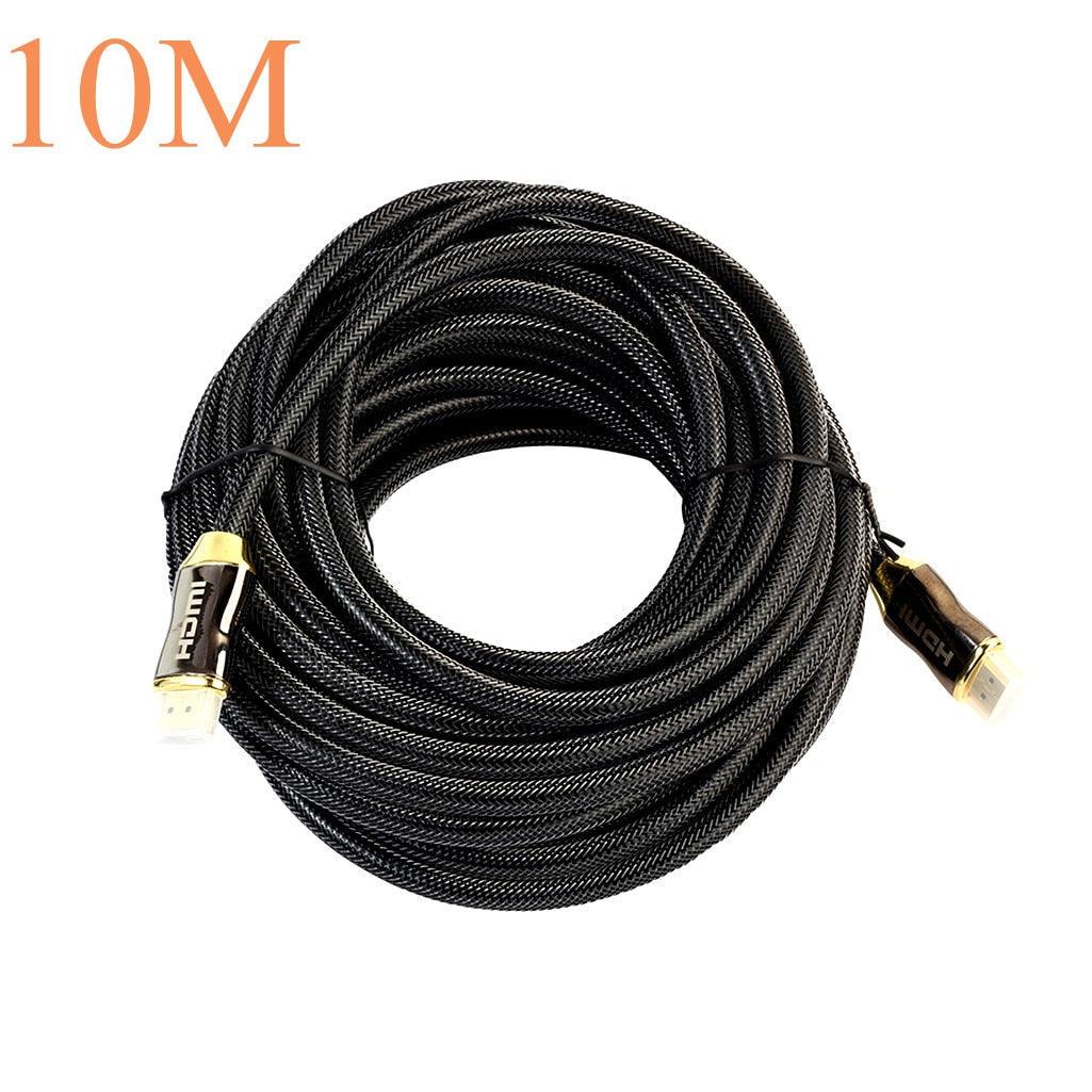 4K Display Port To HDMI Cable Adapter HDMI To HDMI Cable High Speed 2.0 Golden Plated Connection Cable Cord Compatible For UHD FHD
