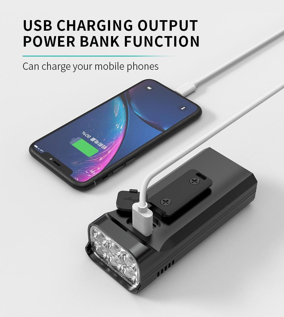 Bike Light Rainproof USB Rechargeable LED Bicycle Light Super Bright Flashlight Rechargeable Bicycle Light Bicycle Front Headlight LED Bike Headlight 3 Light Mode Fits All Bicycles Mountain Road