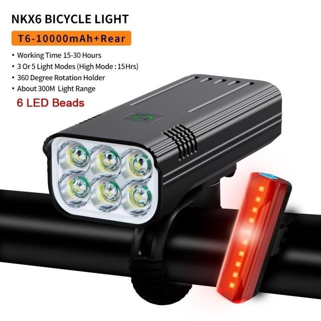 Bike Light Rainproof USB Rechargeable LED Bicycle Light Super Bright Flashlight Rechargeable Bicycle Light Bicycle Front Headlight LED Bike Headlight 3 Light Mode Fits All Bicycles Mountain Road