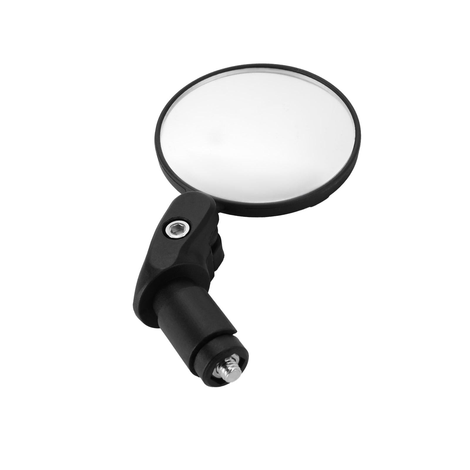 Adjustable 360 Rotation Bike Rearview Mirror Safety Cycling Wide Angle Rear View Bicycle Handlebar Mirrors For 18-22MM Grips Bike Mirror Bicycle Handlebar Rearview Mirrors HD Safety Rear View Mirror Convex Mirror With 360˚Adjustable