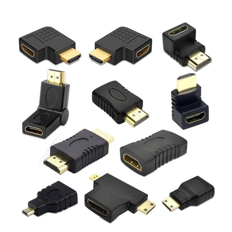Connector Adapter HDMI Compatible Cable 90 Corner Angle Left Right Up Down Male Female Extender To HDMI Extension 90 Degree Male To Female HDMI Adapter