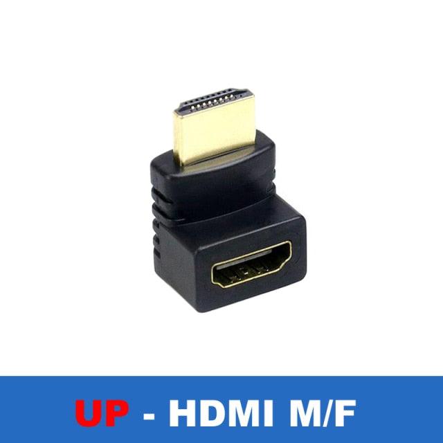 Connector Adapter HDMI Compatible Cable 90 Corner Angle Left Right Up Down Male Female Extender To HDMI Extension 90 Degree Male To Female HDMI Adapter