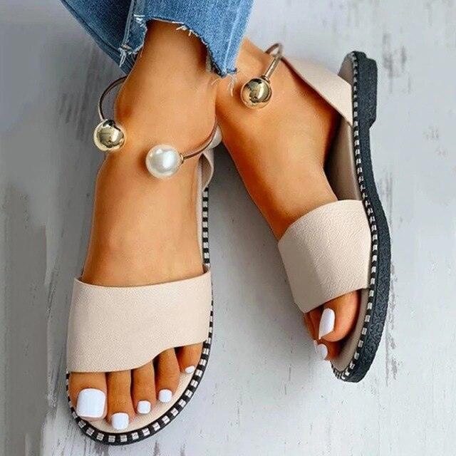 Women Luxury Party Sandals Fashion Summer Casual Black Business Sandals Buckle Straps Beach Shoes Retro Fashion Summer Women Shoes Print Casual Sandals