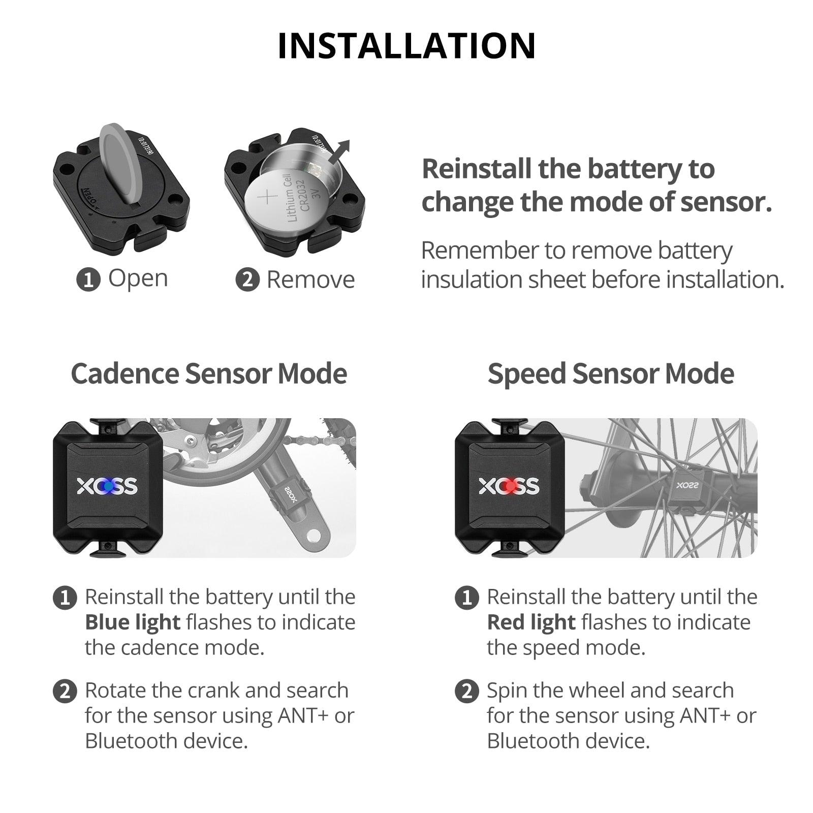Speed Cadence Sensor Cycling Computer Speedometer ANT+ Bluetooth Road Bike Cycling Cadence Sensor Speedometer ANT+ Bluetooth Wireless With Cycling Computer Sport Watch