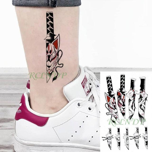 57 Sheets Temporary Tattoo Stickers Set Waterproof Temporary Tattoo Waist Arm Modern Stylish Big Black Tattoos For Womens Mens