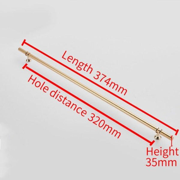 Aluminum Alloy Black Gold Door Handle Wardrobe Kitchen Cabinet Drawer Solid Handle Furniture Handle European Modern Hardware Modern Furniture Cupboard Door Drawer Handles
