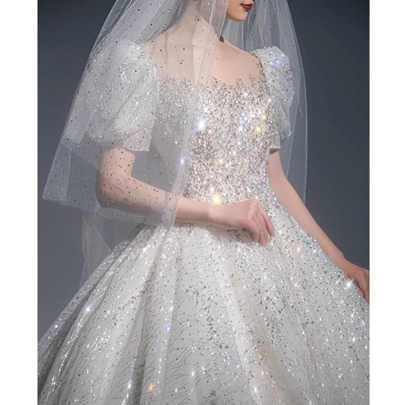 Luxury Wedding Dresses with Crystal Beads