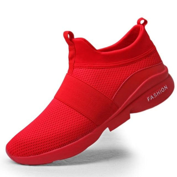Mens Red Sneakers Flats Sport Footwear Couple Sneakers New Fashion Lovers Casual Lightweight Jogging Breathable Tennis Sport Shoes For Workout OutdoorWalking