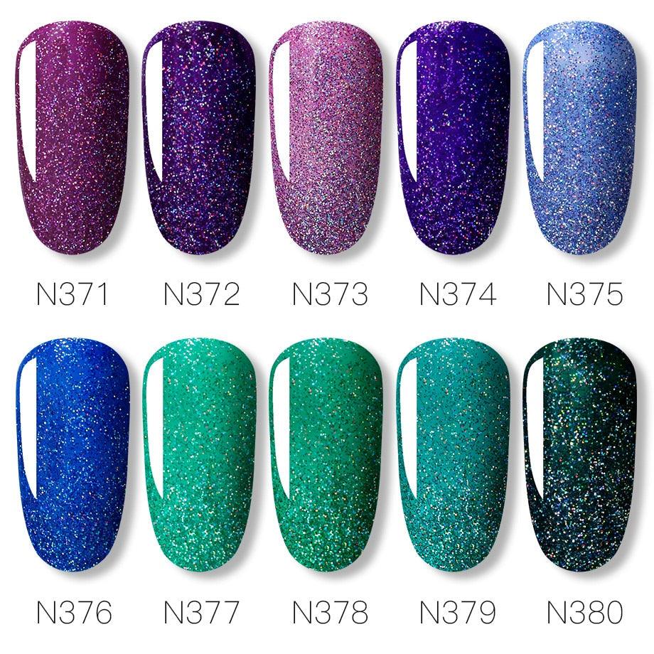 New Womens Fashion Gel Nail Polish UV LED Semi Permanent Matt Glossy Effect Luxury Manicure Design