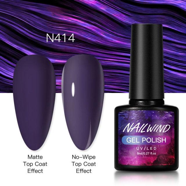 New Womens Fashion Gel Nail Polish UV LED Semi Permanent Matt Glossy Effect Luxury Manicure Design