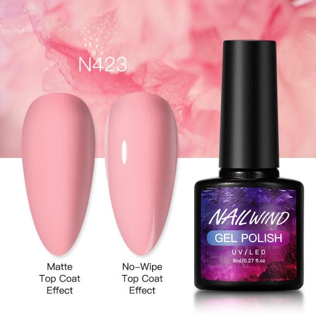 New Womens Fashion Gel Nail Polish UV LED Semi Permanent Matt Glossy Effect Luxury Manicure Design