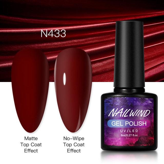 New Womens Fashion Gel Nail Polish UV LED Semi Permanent Matt Glossy Effect Luxury Manicure Design