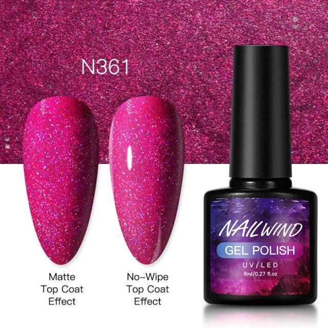 New Womens Fashion Gel Nail Polish UV LED Semi Permanent Matt Glossy Effect Luxury Manicure Design