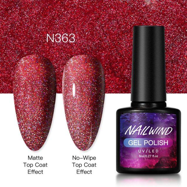 New Womens Fashion Gel Nail Polish UV LED Semi Permanent Matt Glossy Effect Luxury Manicure Design