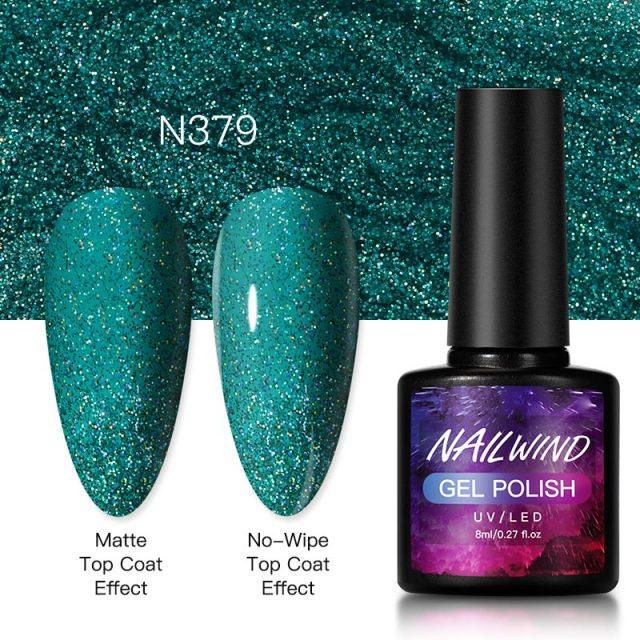 New Womens Fashion Gel Nail Polish UV LED Semi Permanent Matt Glossy Effect Luxury Manicure Design