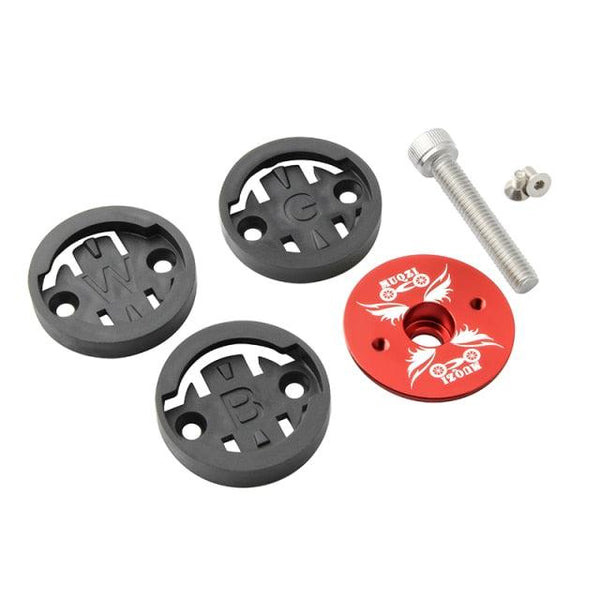 Bike Computer Mount Stem Top Cap Stopwatch Bracket Road Bicycle Speedometer Fixed Holder Base Universal Aluminum Riding Mobile Holder Connect Quickly System MTB Road Bicycle Handlebar