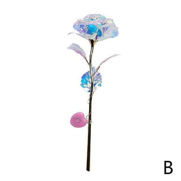 24k Aluminum Foil Lighting Rose Gift For Women Valentine's Day Mother's Day Birthday Thanksgiving Day Christmas Wedding Anniversary