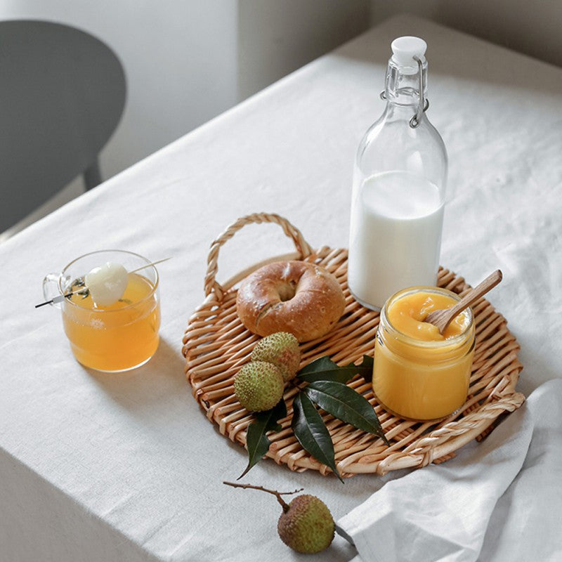 Slate Wicker Rattan Tray