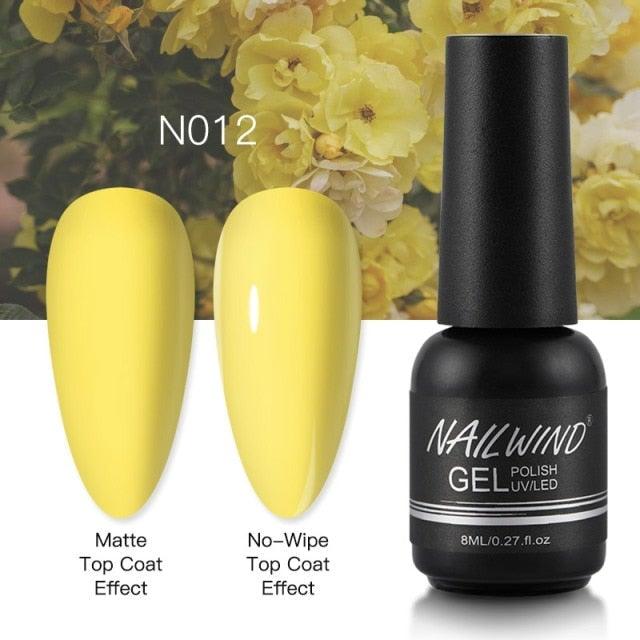 NEW TREND Modern fashion Red Gel Nail Polish For Nails  Permanent UV LED 8ml Matte Glossy High Quality Fashion Design For Women and Ladies