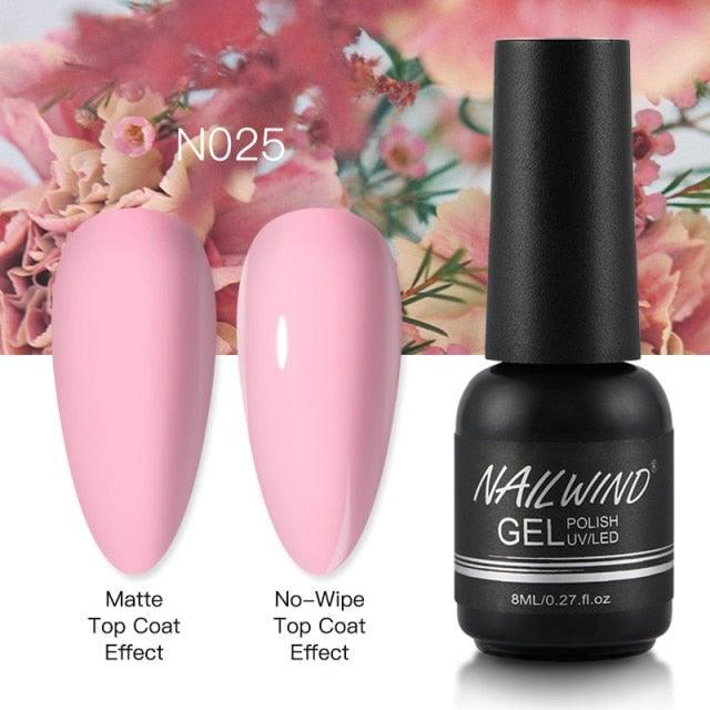 NEW TREND Modern fashion Red Gel Nail Polish For Nails  Permanent UV LED 8ml Matte Glossy High Quality Fashion Design For Women and Ladies