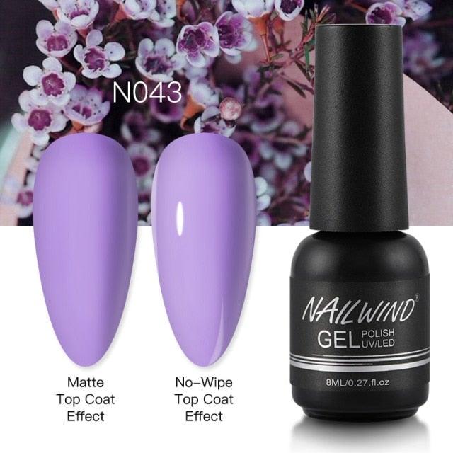 NEW TREND Modern fashion Red Gel Nail Polish For Nails  Permanent UV LED 8ml Matte Glossy High Quality Fashion Design For Women and Ladies