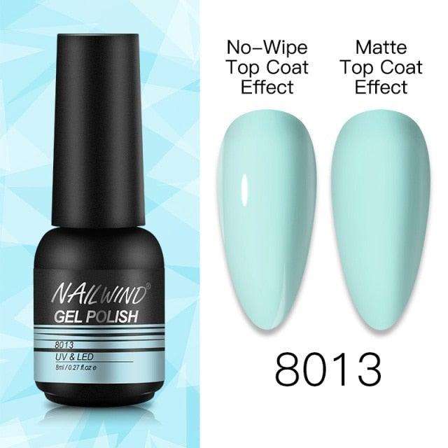 NEW TREND Modern fashion Red Gel Nail Polish For Nails  Permanent UV LED 8ml Matte Glossy High Quality Fashion Design For Women and Ladies