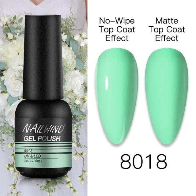 NEW TREND Modern fashion Red Gel Nail Polish For Nails  Permanent UV LED 8ml Matte Glossy High Quality Fashion Design For Women and Ladies