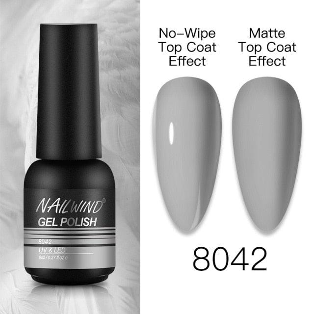 NEW TREND Modern fashion Red Gel Nail Polish For Nails  Permanent UV LED 8ml Matte Glossy High Quality Fashion Design For Women and Ladies